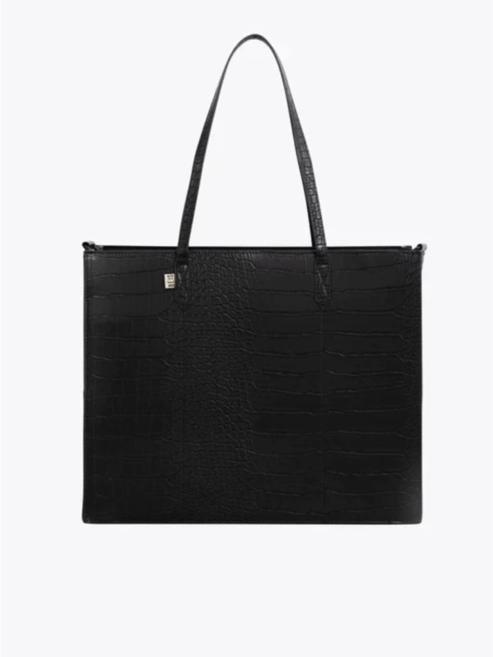 Beis The Large Work Tote - Black Croc